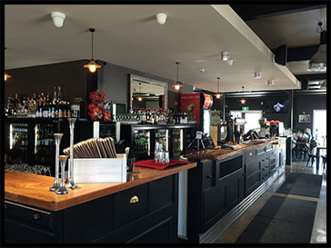 The bar at Caroline's Boatshed